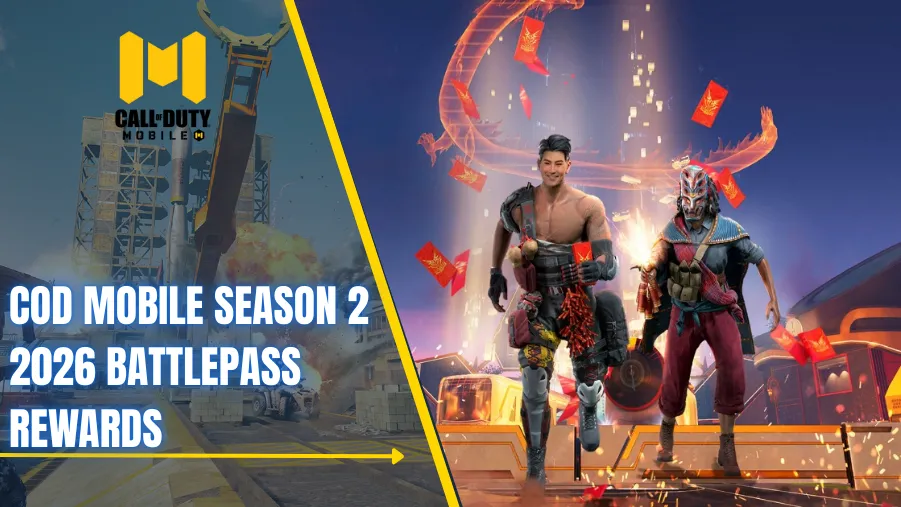COD Mobile Season 2 2026 Lunar Charge Battle Pass All Weapons Skins COD Mobile Season 2 2026 Battlepass Rewards